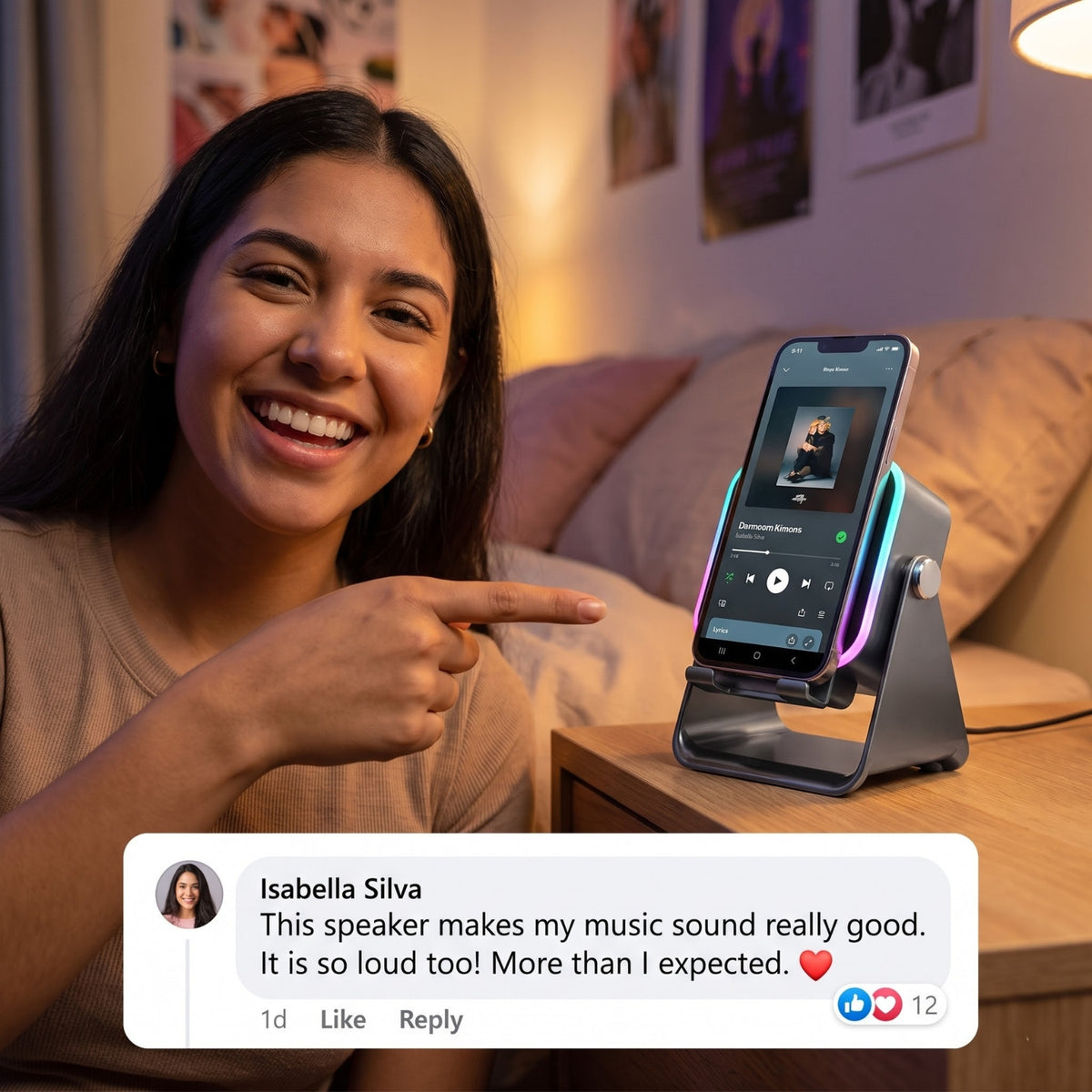 Flexivous AuraDock™ - 5-in-1 Foldable Bluetooth Speaker & Phone Stand