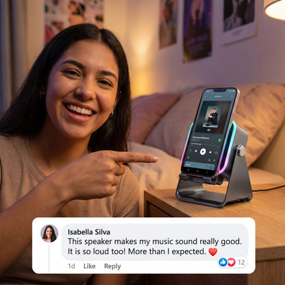 Flexivous AuraDock™ - 5-in-1 Foldable Bluetooth Speaker & Phone Stand